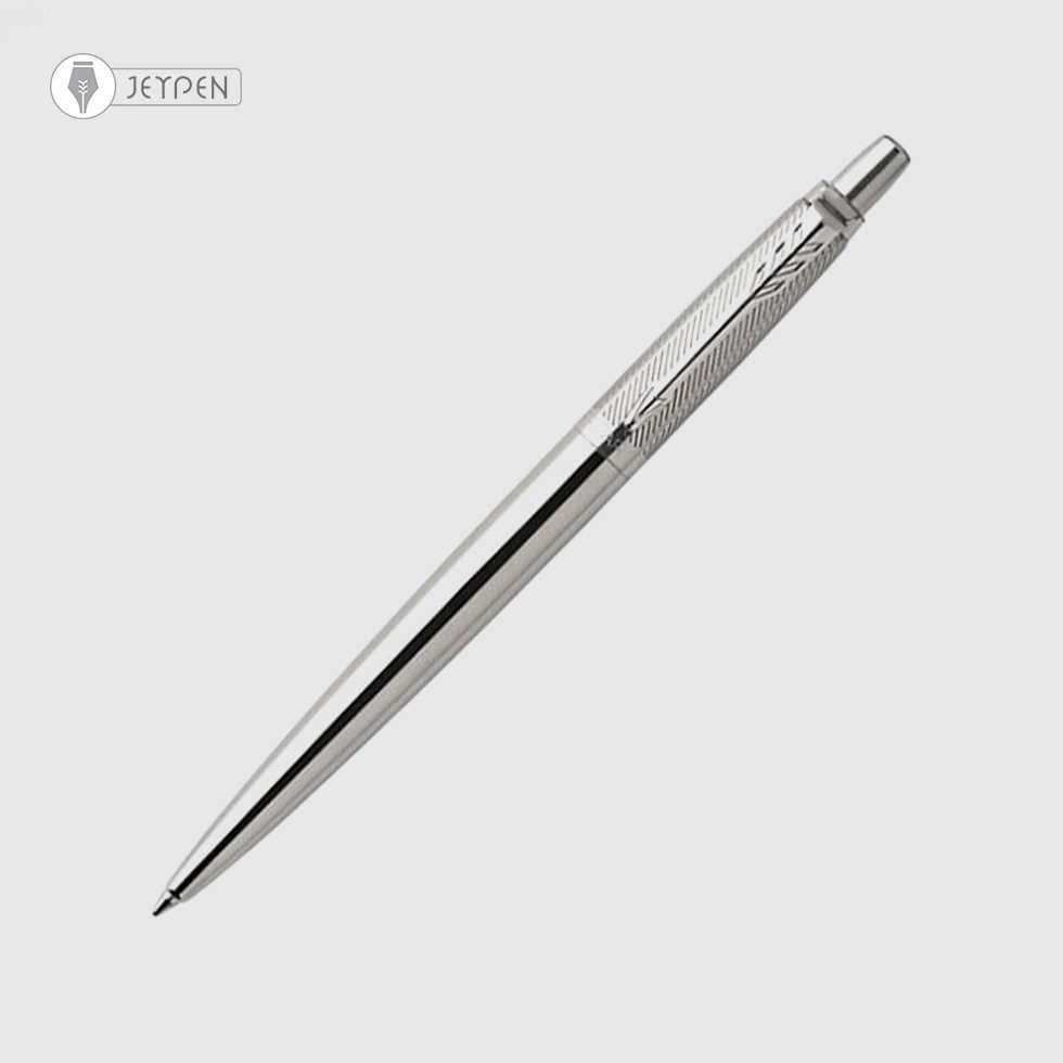 خودکار پارکر مدل ژوتر پریمیوم رنگ استیل گیره کروم کد 1953197