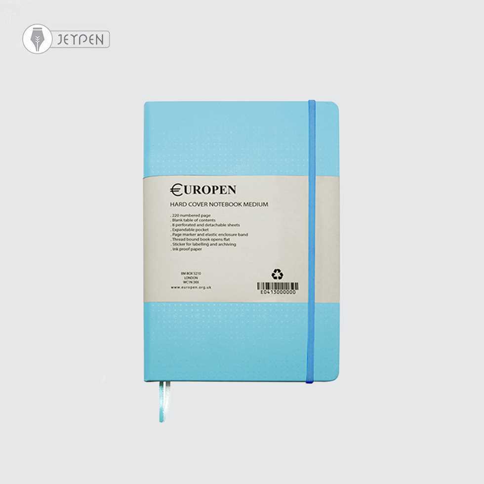 دفتر یوروپن سایز اسمال رنگ آبی روشن کد 12