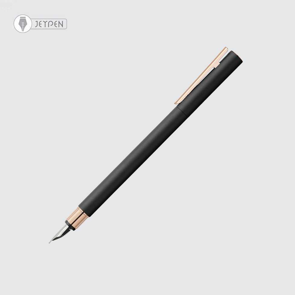 خودنویس فابرکاستل مدل نئو اسلیم رنگ مشکی رزگلد