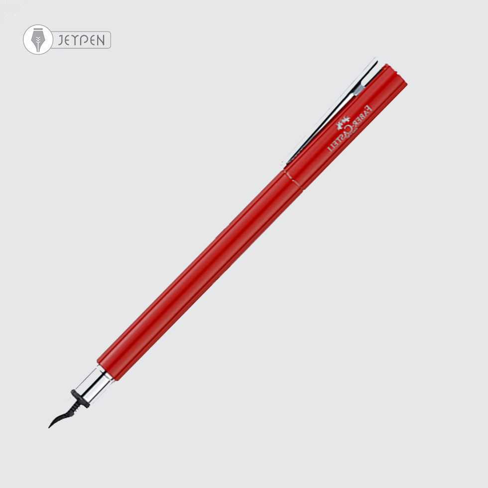 خودنویس فابرکاستل مدل نئواسلیم رنگ قرمز کروم