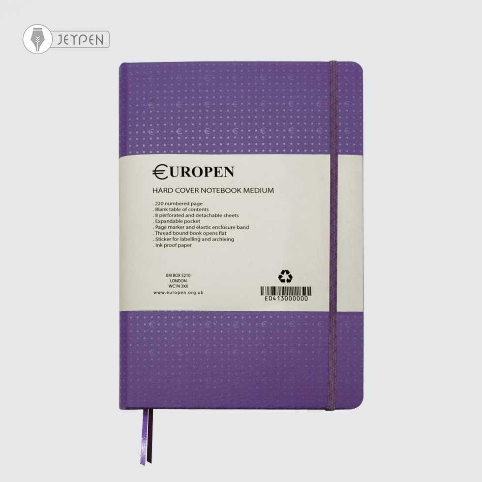 دفتر یوروپن سایز مدیوم رنگ بنفش کد 03