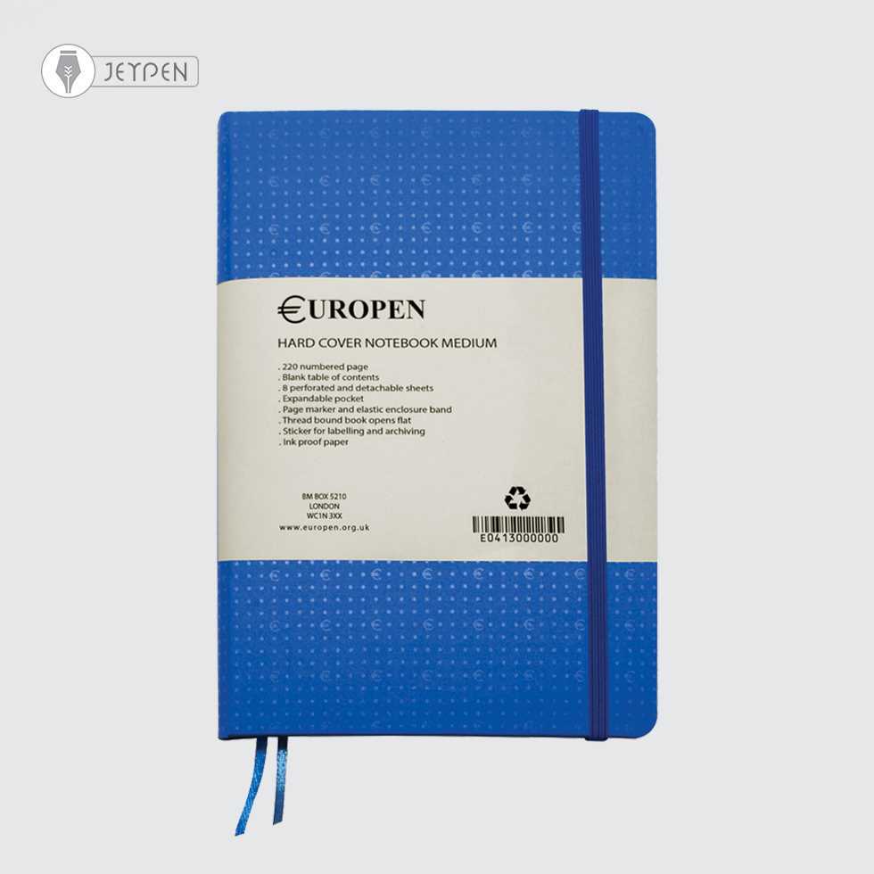 دفتر یوروپن سایز مدیوم رنگ آبی کد 10