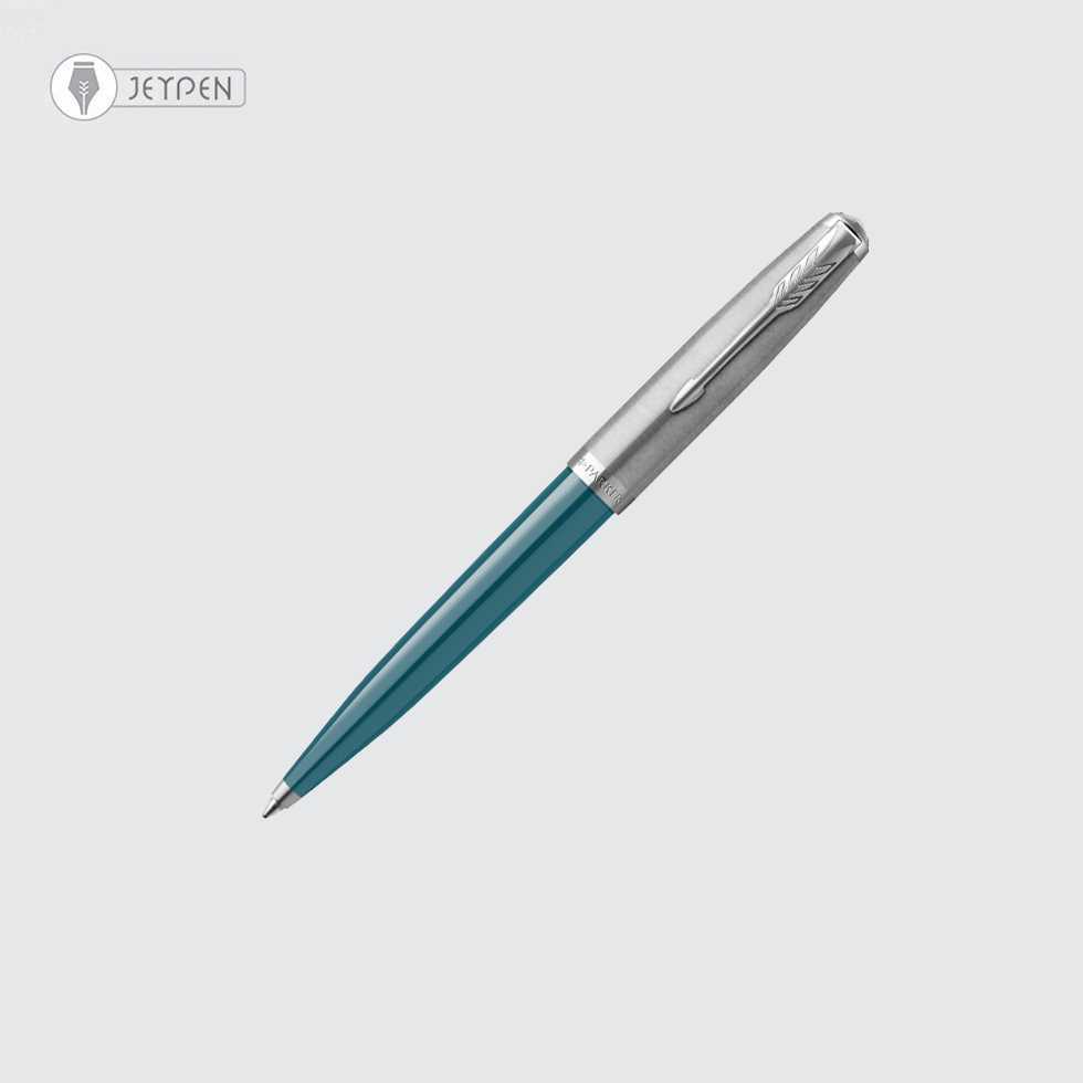 خودکار پارکر مدل 51 رنگ فیروزه ای