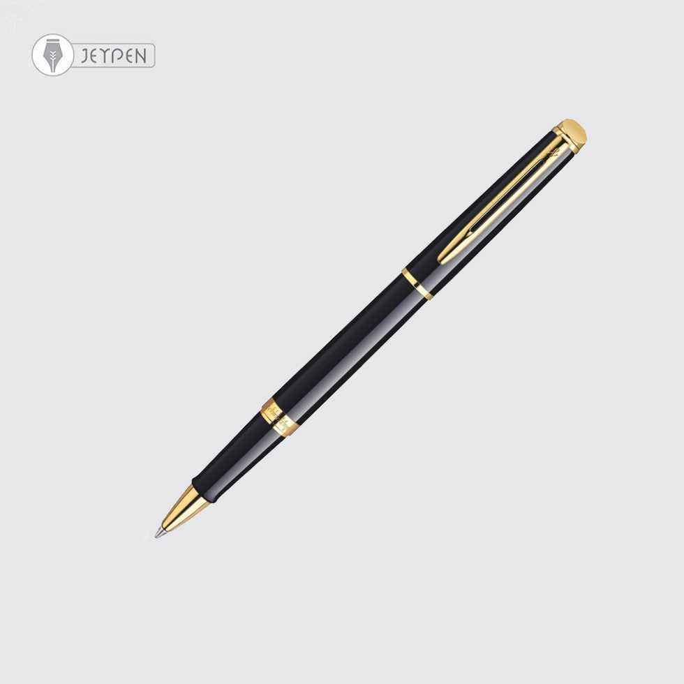 روان نویس واترمن مدل همیسفر رنگ مشکی لاکی گیره طلا