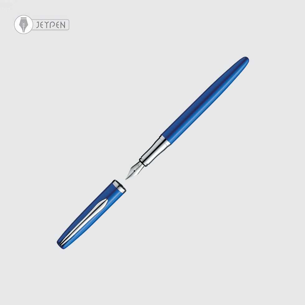 خودنویس پلیکان مدل جاز استیل الگانس نوبل رنگ آبی