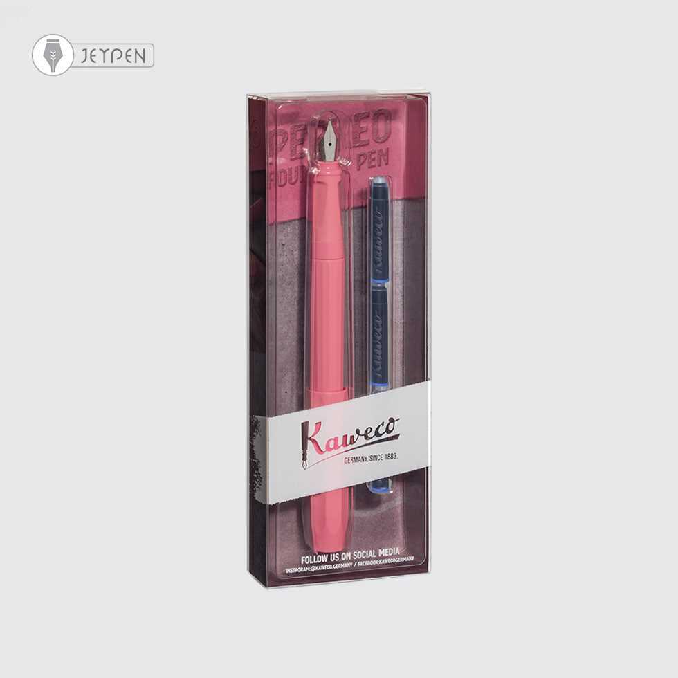 پک بلیستری خودنویس کاوکو مدل پرکئو رنگ پیانی بلاسام (صورتی شکوفه ای) سرقلم M