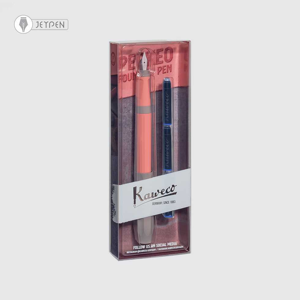 پک بلیستری خودنویس کاوکو مدل پرکئو رنگ پیانی بلاسام (صورتی شکوفه ای) سرقلم F