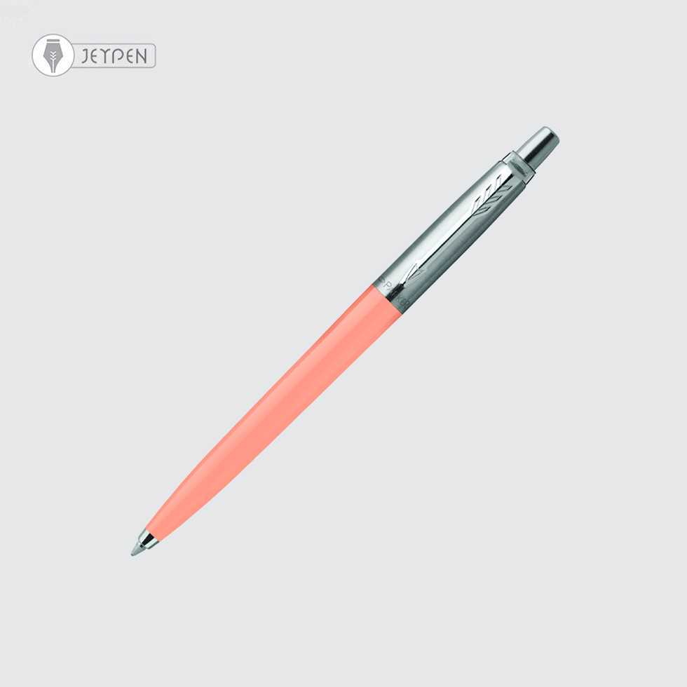 خودکار پارکر مدل ژوتر اورجینال نیمه استیل رنگ پینک بلاش