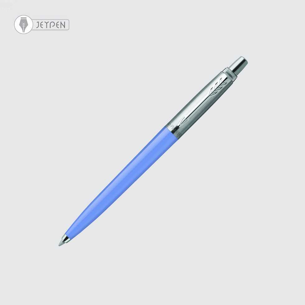 خودکار پارکر مدل ژوتر اورجینال نیمه استیل رنگ بلو استورم (آبی روشن)