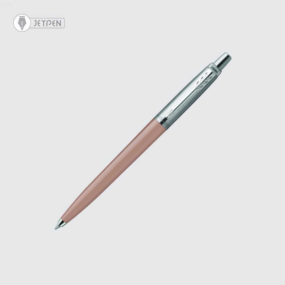 خودکار پارکر مدل ژوتر اورجینال نیمه استیل رنگ قهوه ای لاته