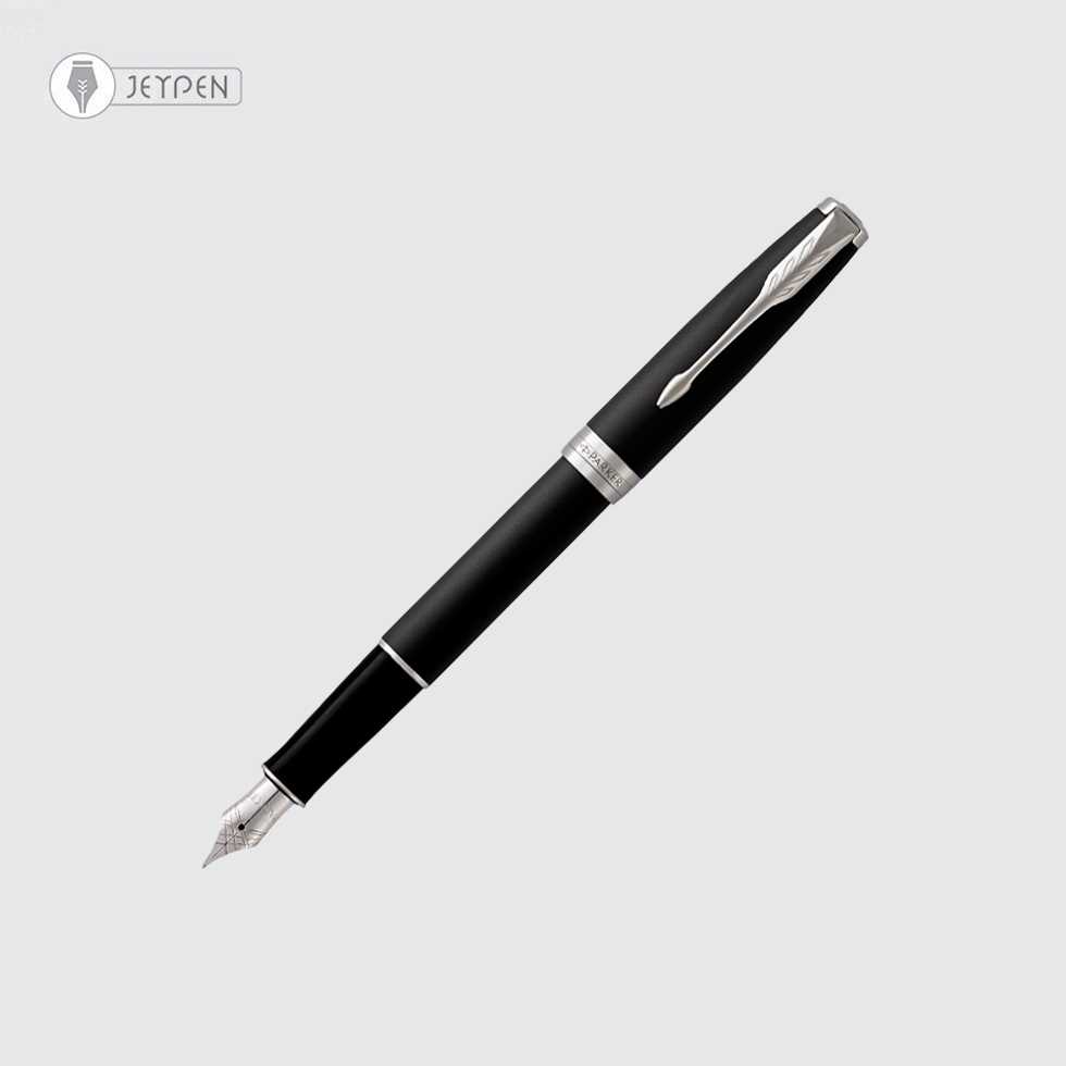 خودنویس پارکر مدل سونت رنگ مشکی مات گیره کروم