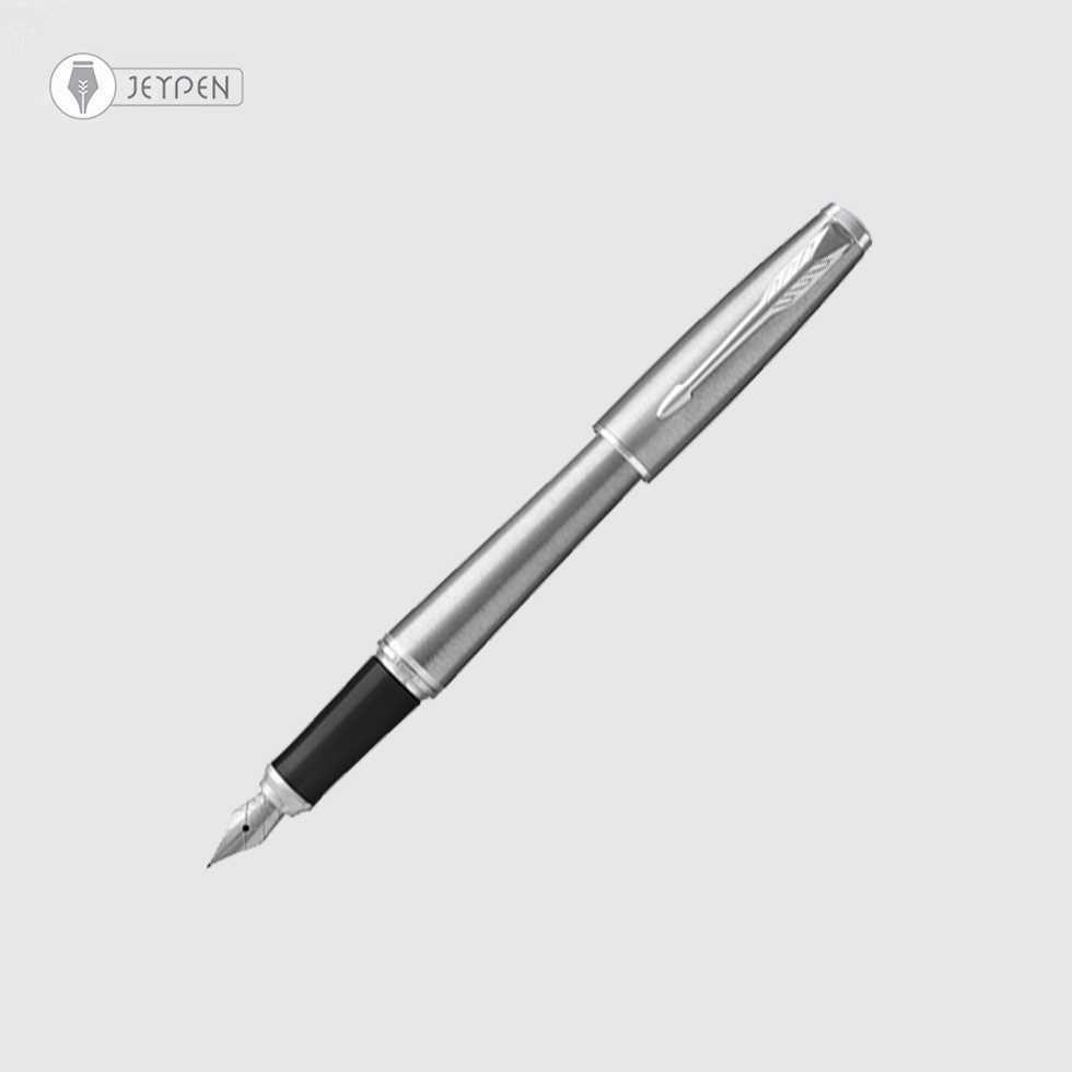 خودنویس پارکر مدل اربن رنگ سیلور گیره کروم