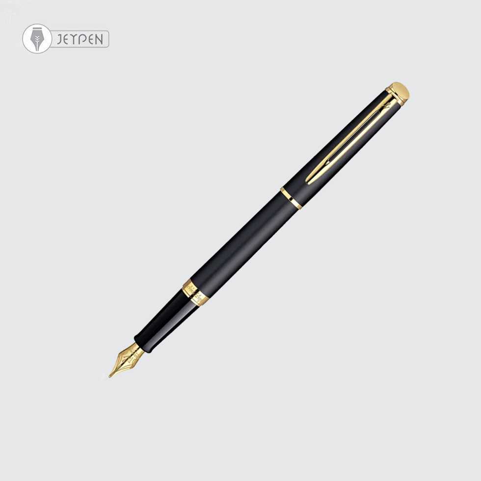 خودنویس واترمن مدل همیسفر رنگ مشکی مات گیره طلا