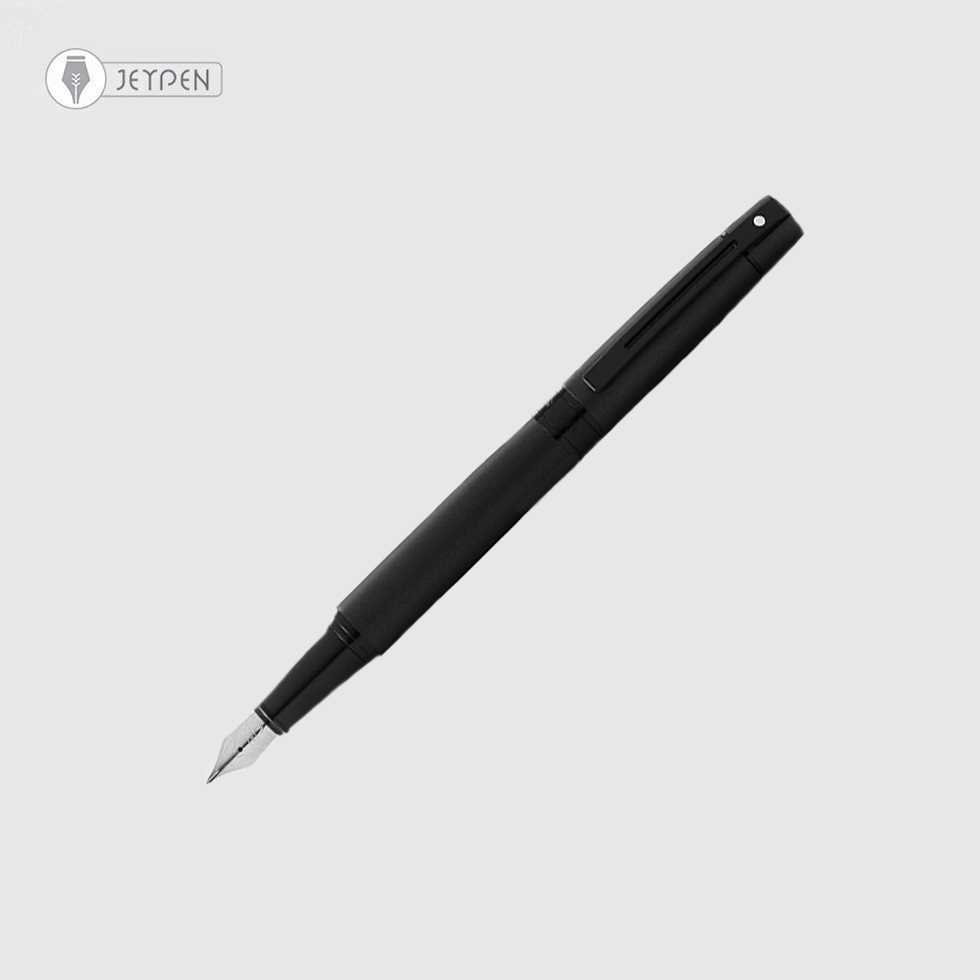 خودنویس شیفر مدل 300 رنگ تمام مشکی گیره مشکی