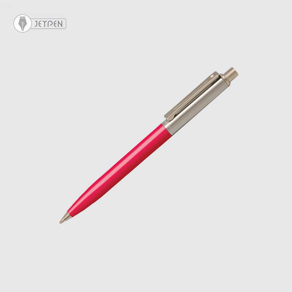 خودکار شیفر مدل سنتینل نیمه استیل رنگ قرمز نئونی