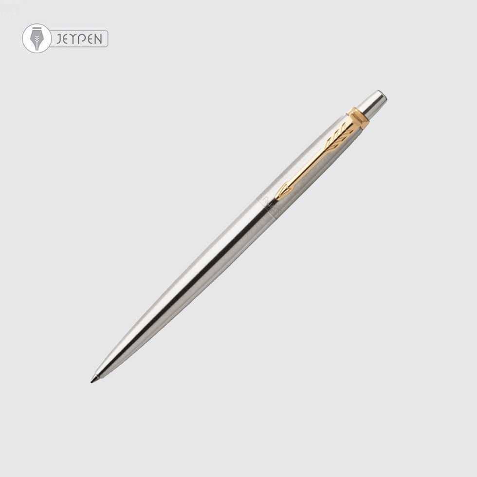 خودکار پارکر مدل ژوتر بدنه استیل گیره طلا