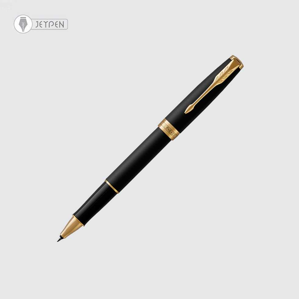 رواننویس پارکر مدل سونت رنگ مشکی مات گیره طلا
