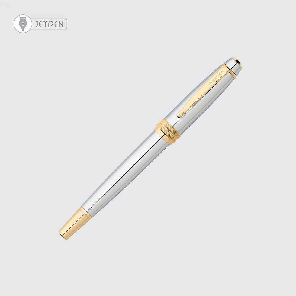 خودنویس کراس مدل بیلی رنگ استیل گیره طلا