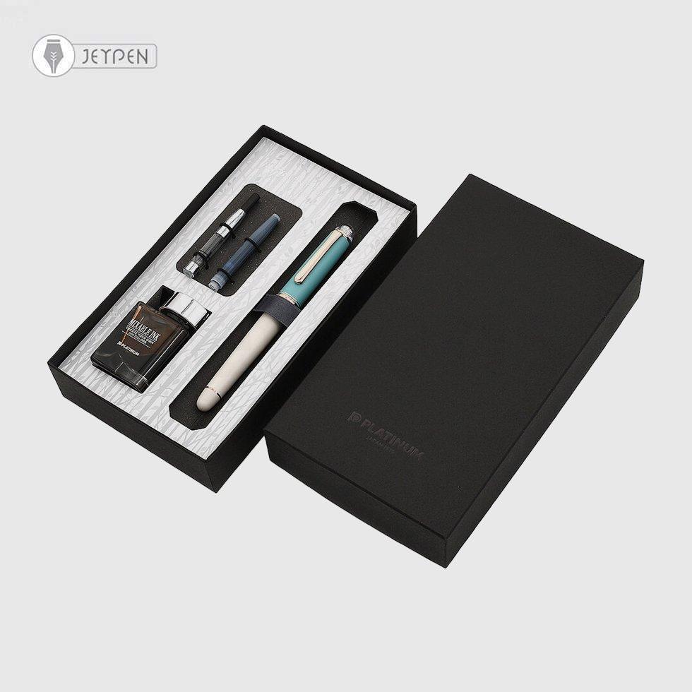 خودنویس پلاتینوم مدل 3776 نسخه محدود BlueBird سرقلم M - 1