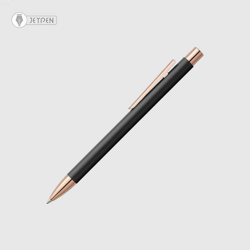 خودکار فابرکستل مدل نئو اسلیم رنگ مشکی مات رزگلد