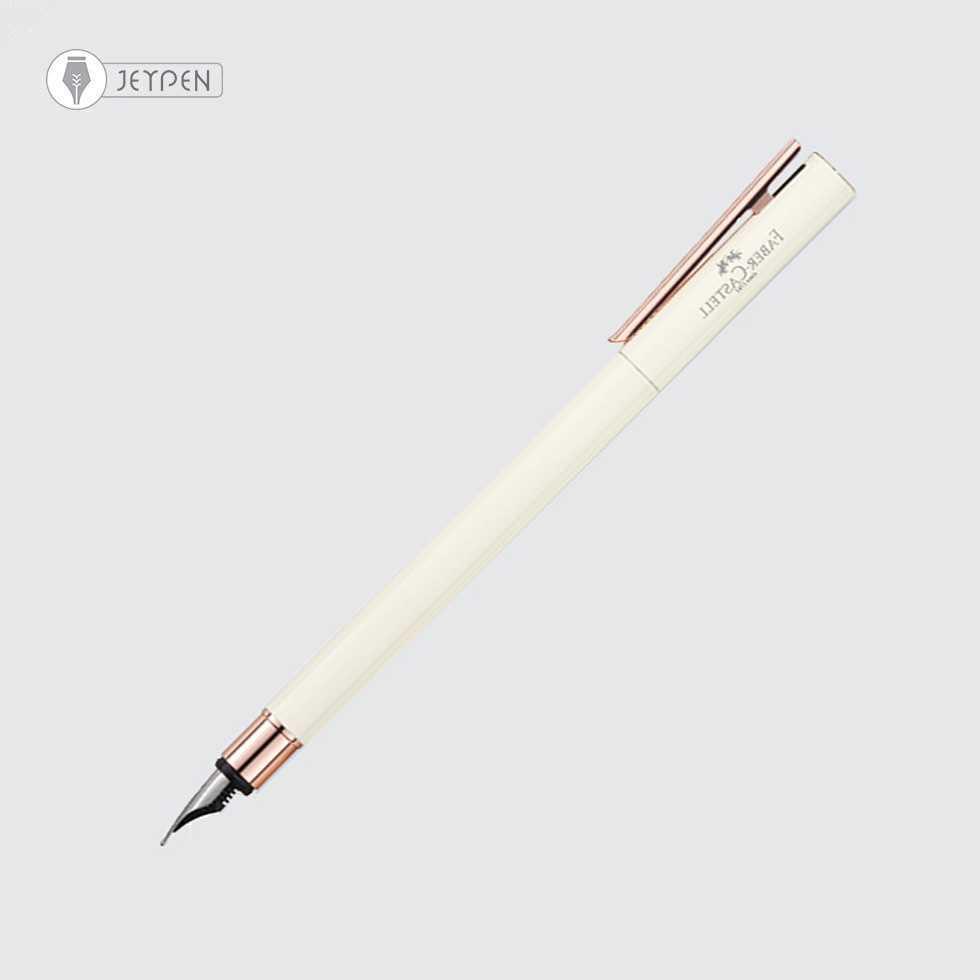 خودنویس فابرکاستل مدل نئواسلیم رنگ عاجی کروم