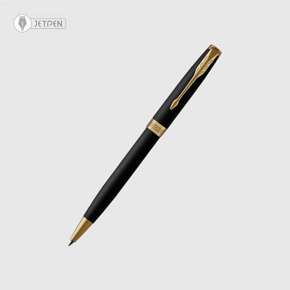 خودکار پارکر مدل سونت رنگ مشکی مات گیره طلا - 1