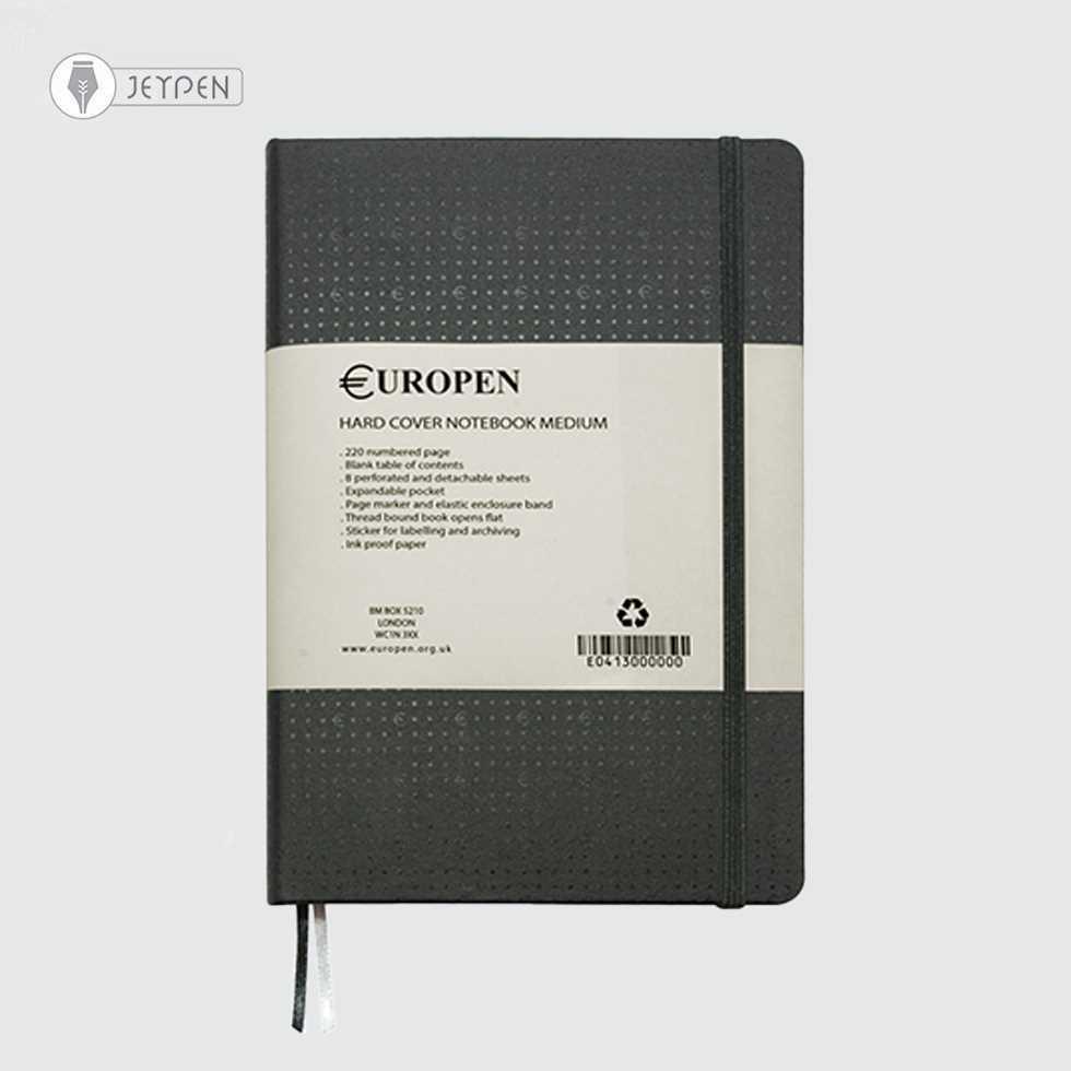 دفتر یوروپن سایز مدیوم رنگ مشکی کد 01 - 1