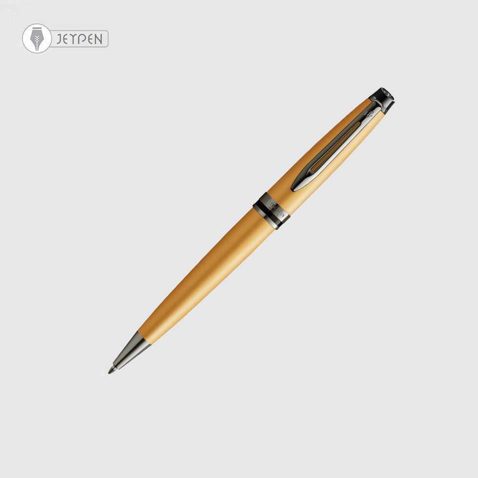 خودکار واترمن مدل اکسپرت رنگ متالیک طلایی گیره مشکی