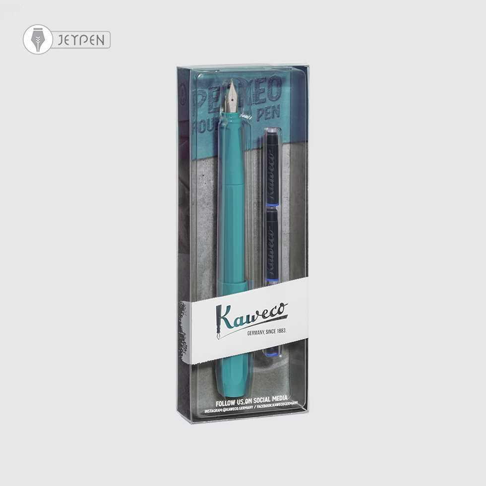پک بلیستری خودنویس کاوکو مدل پرکئو رنگ بریزی تیل (آبی) سرقلم M
