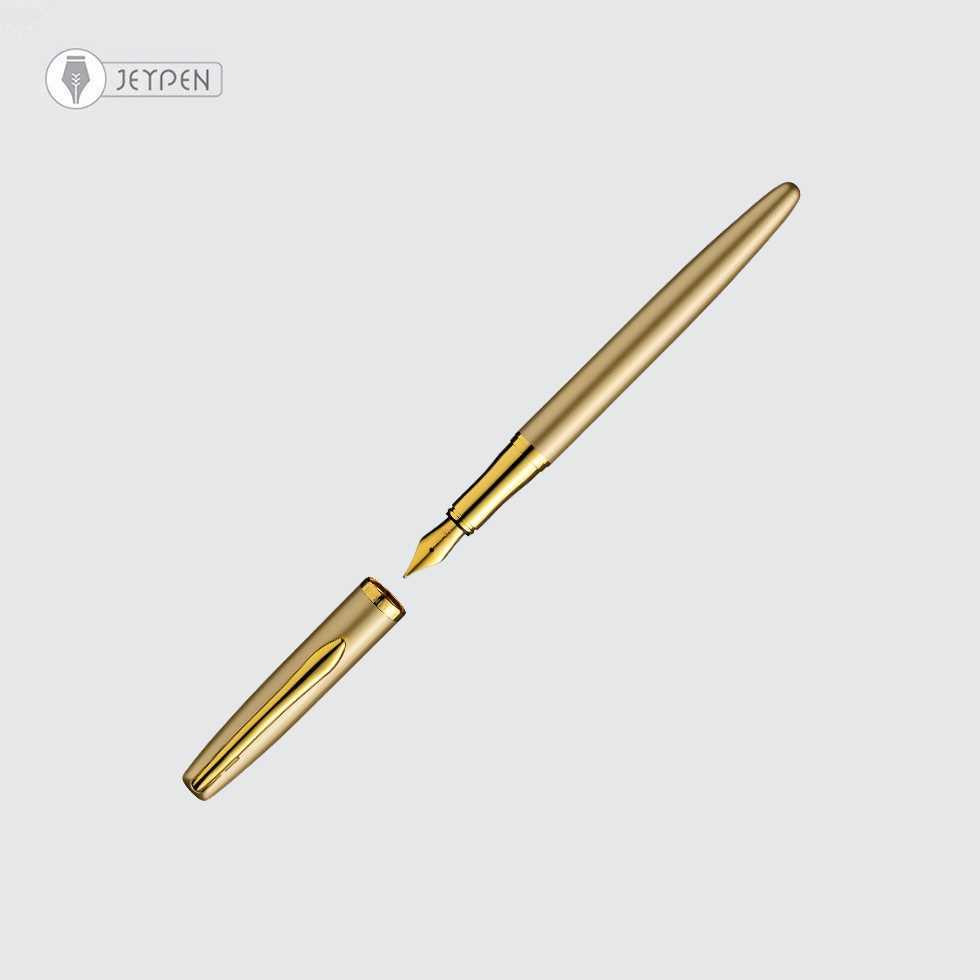 خودنویس پلیکان مدل جاز استیل الگانس نوبل رنگ طلایی