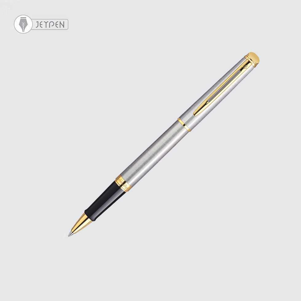 روان‌نویس واترمن مدل همیسفر رنگ استیل گیره طلا