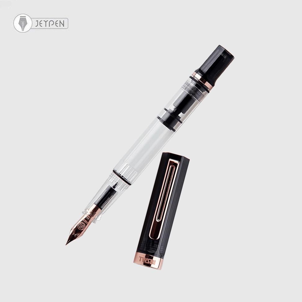 خودنویس توییزبی مدل اکو رنگ دودی رز گلد سرقلم M