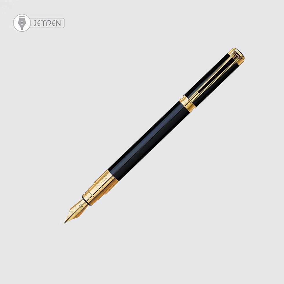 خودنویس واترمن مدل پرسپکتیو رنگ مشکی گیره طلا