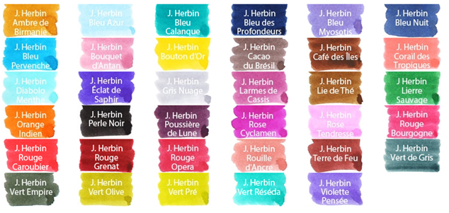 رنگ های جوهرهای ژاک هربین