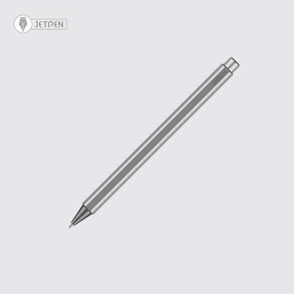 روان‌نویس استیل فرم مدل فلو رنگ طوسی