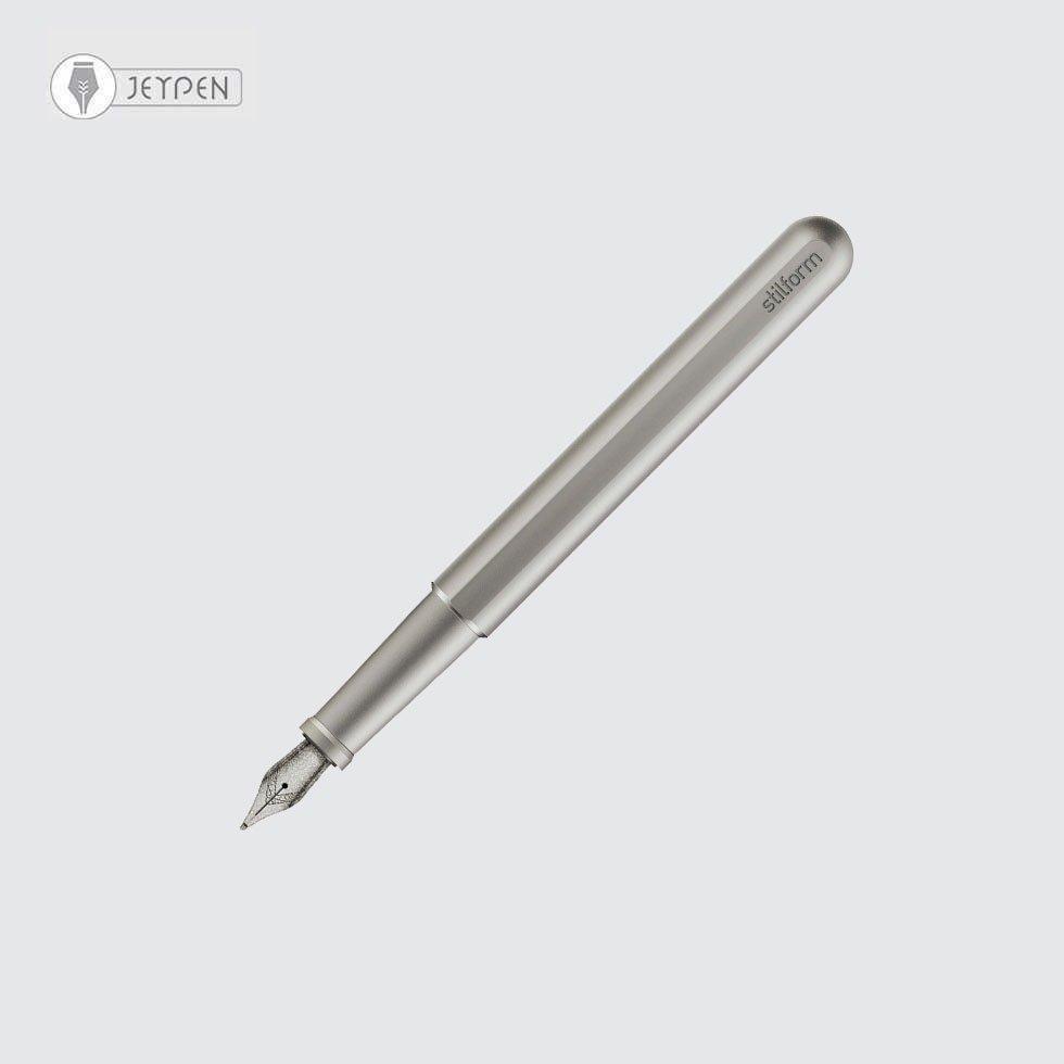 خودنویس استیل فرم مدل تیتانیومی INK رنگ تیتانیوم مات سرقلم تیتانیوم سایز B