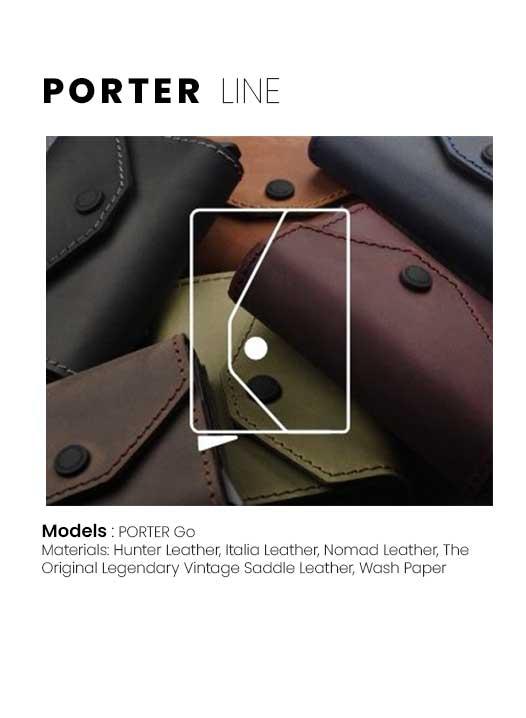 کیف و جاکارتی چرمی پولاریس مدل پورتر PORTER