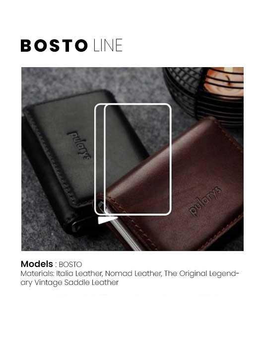 کیف پول چرمی پولاریس مدل بوستو bosto