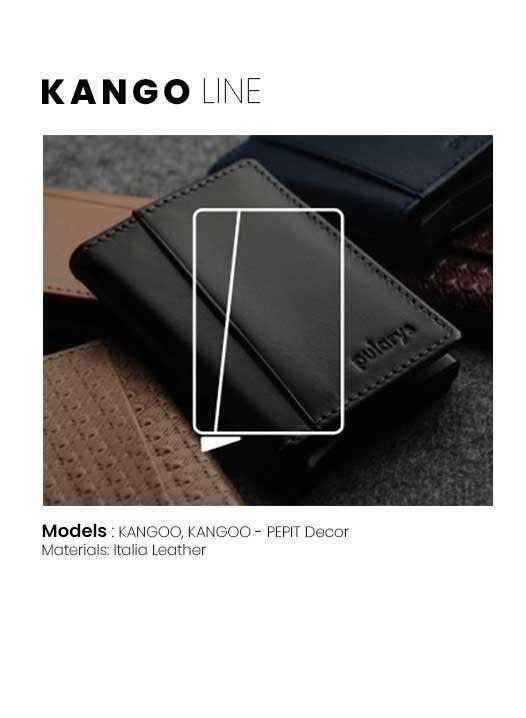 کیف پول چرمی و جاکارتی پولاریس مدل کانگو Kango