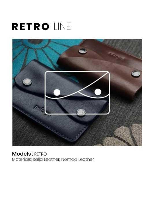کیف پول چرمی و جاکارتی پولاریس مدل Retro