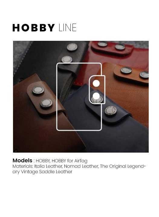 کیف پول چرمی و جاکارتی پولاریس مدل هوبی Hobby